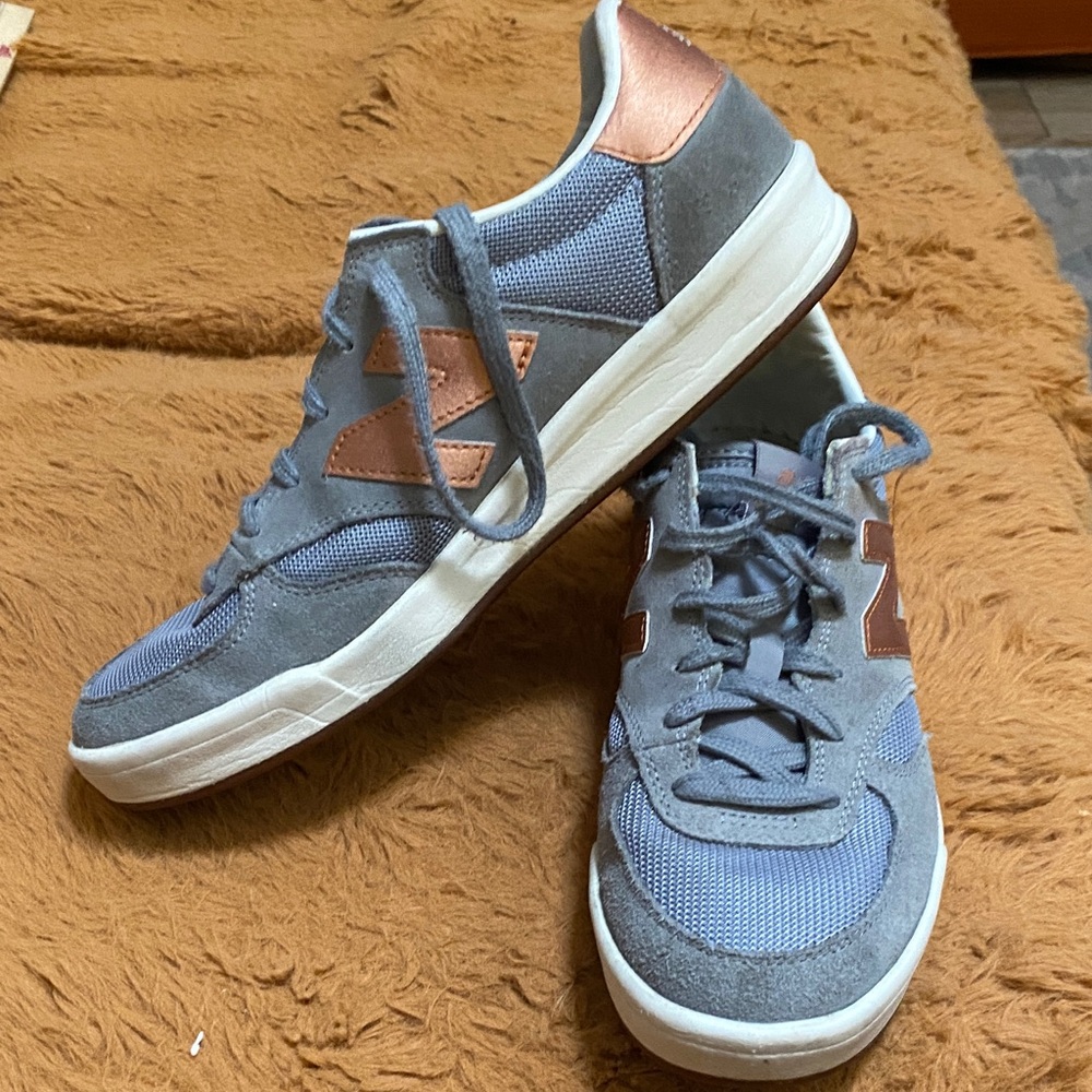 New Balance Blue and Copper Sneakers